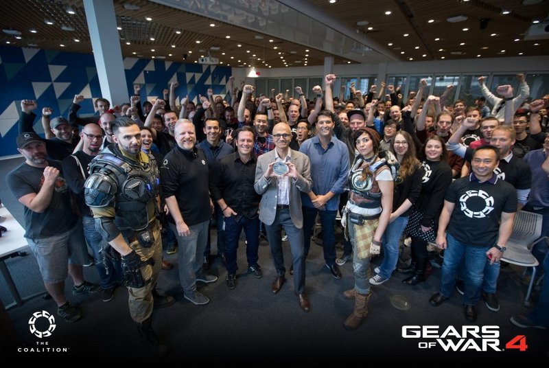 Gears 4 Gone Gold at MS Vancouver